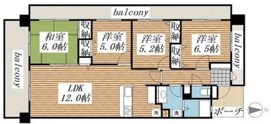 レーベンハイム戸田公園スペイシャスの間取り画像