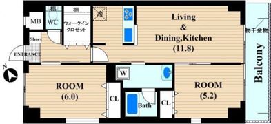 ポラールの間取り画像