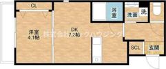 クレシタ吹田の間取り画像