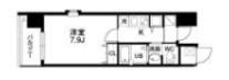 クラウンハイム北心斎橋フラワーコートの間取り画像
