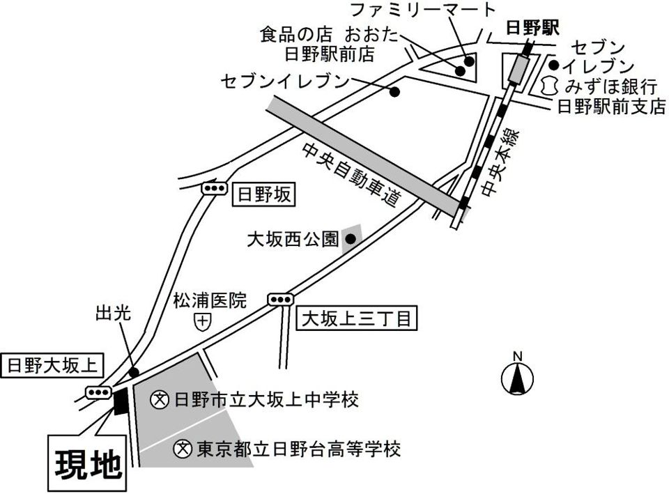 近くに施設あり