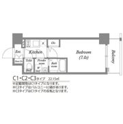 エスリード大阪クレストコートの間取り画像
