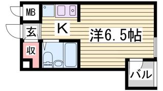 ダイドーメゾン神戸の間取り画像