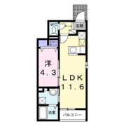 ビリーブ コガネの間取り画像