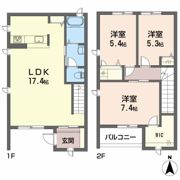 エターナルコート B棟の間取り画像