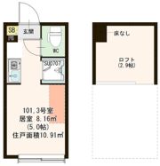 リズシャンブル氷川台の間取り画像
