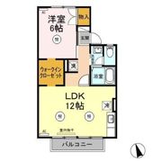 ソアニュー小山Cの間取り画像