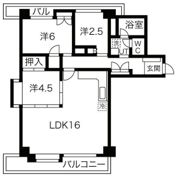 仙鳳苑マンションの間取り画像