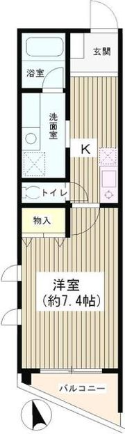 フレール南長崎の間取り画像