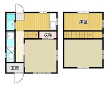 福浜西町借家Ⅱの間取り画像