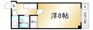 コスモハイツ河原町の間取り画像