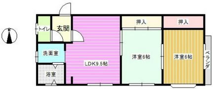 ヴィラ山本の間取り画像