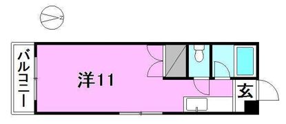 サンハイツ道後の間取り画像