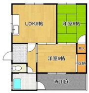 鍋山町借家の間取り画像