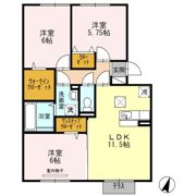 サンハイム須屋 B棟の間取り画像