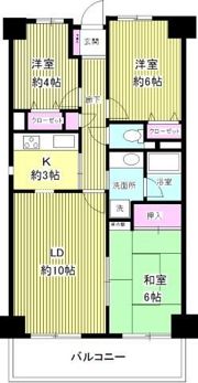クレストヒル中野木の間取り画像