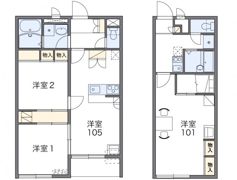 レオパレスGREEN PARKの間取り画像