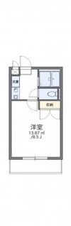 レオパレスラークスパー玉村の間取り画像