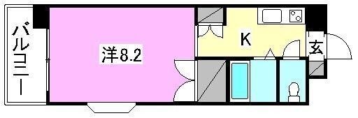 ジョイフル第2朝生田の間取り画像