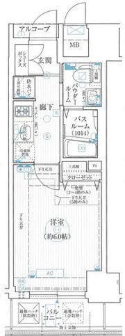 エステムコート難波サウスプレイスIIIラ・パークの間取り画像