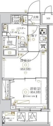 ガリシア亀戸の間取り画像