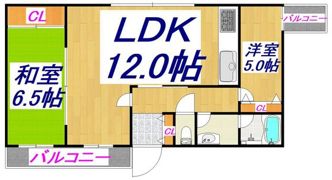 両備グレースマンション医大西の間取り画像