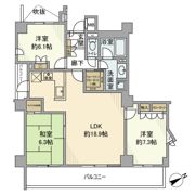 リノマークス津田沼の間取り画像