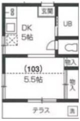 宝栄ハイツ根岸台の間取り画像