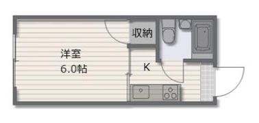 岡住マンションの間取り画像