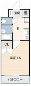 コーポフローラの間取り画像