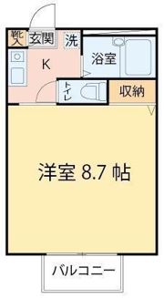カーサ宮千代Aの間取り画像