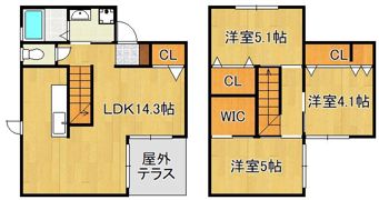 パークサイドコートV B棟の間取り画像