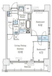 京町堀ビューアパートメントの間取り画像
