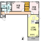 セジュールエムの間取り画像
