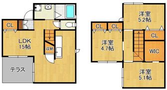 ベルフルール A棟の間取り画像
