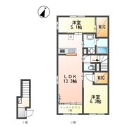 パレス北野の間取り画像