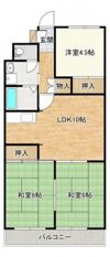 コスモ川内の間取り画像