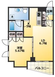キャムスクエアの間取り画像