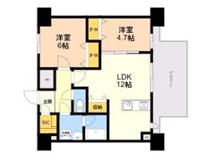 MODERN PALAZZO 博多デュオグランデWestの間取り画像
