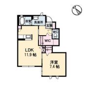 デセンテコートHMC B棟の間取り画像