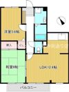 フォブール津森A棟の間取り画像
