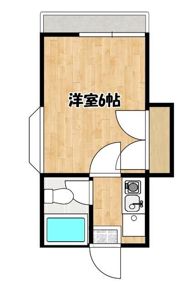 レオパレス北久里浜第11の間取り画像