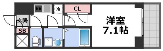 S-RESIDENCE高井田Centralの間取り画像