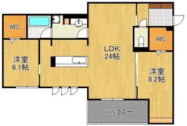 D-ROOM八幡駅前の間取り画像