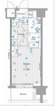 グランド・ガーラ横濱桜木町の間取り画像