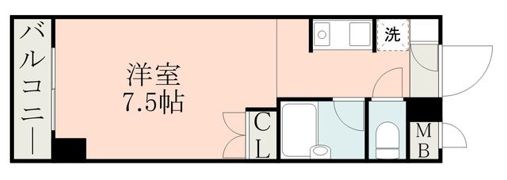 リベルテ水前寺北の間取り画像