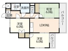 吉岡マンションの間取り画像