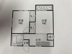 滝田アパートの間取り画像