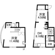 磯崎フラットの間取り画像