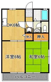 ビーライン上吉田 A棟の間取り画像